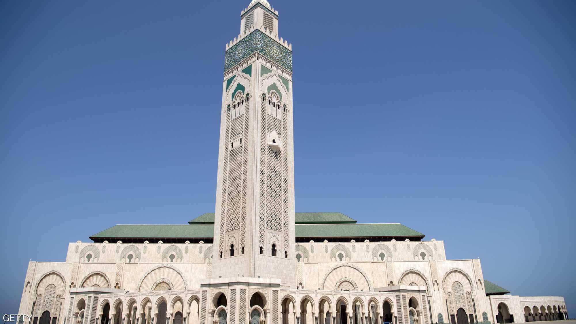 مسجد الحسن الثاني في الدار البيضاء الساحلية