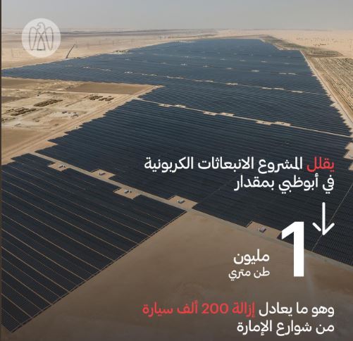 مشروع شركة نور للطاقة الشمسية في الامارات
