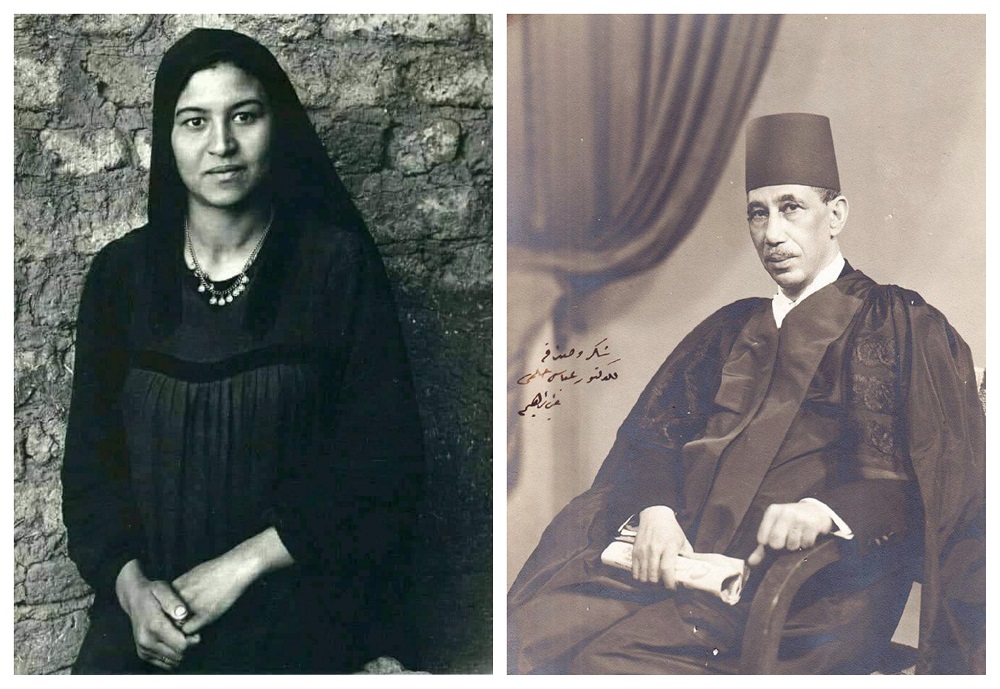 الدكتور علي باشا إبراهيم ووالدته