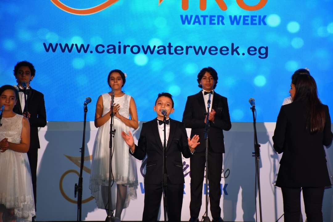 عروض فرقة الأطفال الفنية خلال أسبوع القاهرة للمياه