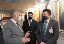 وزير الري في جولة مع وزير الري العراقي في مقر وزارة الري