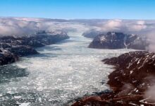 جبال جليدية التغيرات المناخية