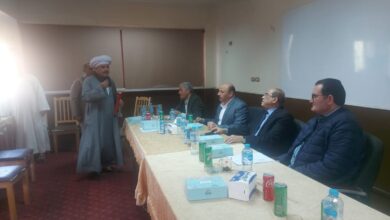 صالح يعقد لقاءات في مديرية الإصلاح الزراعي في الجيزة