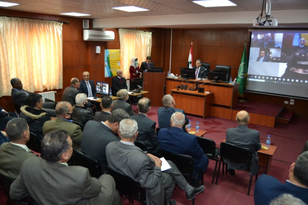 وزير الزراعة السوري خلال فعاليات ورشة العمل للموارد المائية