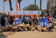 حملة نظافة النيل من الملخفات البلاستيكية 4