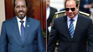 الرئيس السيسي ونظيره الصومالي