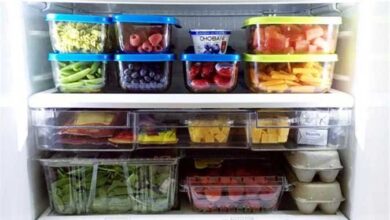 حفظ الأغذية في الثلاجة