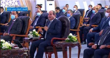 الرئيس عبدالفتاح السيسي في احد الافتتاحات