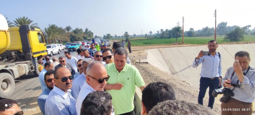 جولة د هاني سويلم وزير الري لمتابعة مخرات السيول في بني سويف 3 scaled