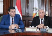 لقاء وزير الزراعة المصري مع وزير الزراعة اللبناني