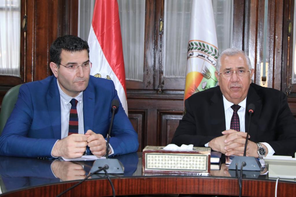 لقاء وزير الزراعة المصري مع وزير الزراعة اللبناني