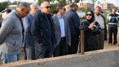 وزير الري يتفقد تبطين الترع في محافظة المنوفية