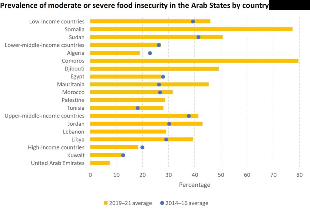 معدلات إنتشار الجوع في المنطقة العربية scaled