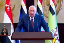 وزير الزراعة أمام الرئيس السيسي في إفتتاح مجمع الاسمدة الازوتية 2