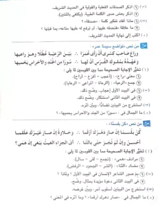 نماذج متوقعة عربي للصف الأول الإعدادي الترم الثاني 2024