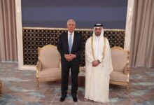 وزير الزراعة يلتقي وزير البلدية في قطر